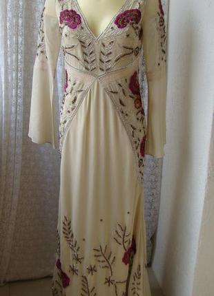 Платье роскошное вышивка frock&frill р.42-44 7426