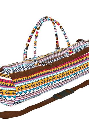 Сумка для йога килимка yoga bag kindfolk fi-6969-4 (розмір 20смх65см, поліестер, бавовна,