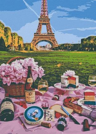 Картина по номерам "французский завтрак" 40х50 см