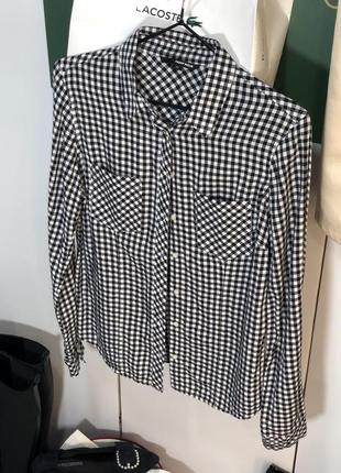 Мягкая рубашка в клетку женская рубашка в клетку