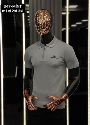 🔥стильне поло lux якості 🔥  поло на блискавці