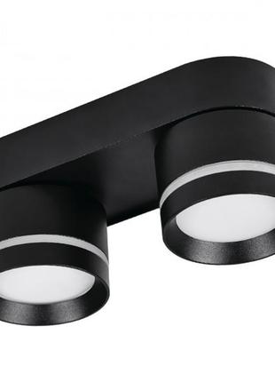 Спот подвійний hl362 luna-2 bk gx53