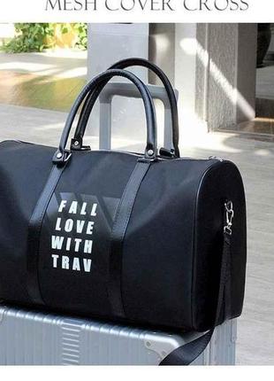 Сумка дорожня 46*28,5*23см чорний fall love with trav cxk01-2 поліестр тм китай