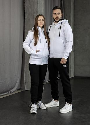 Костюм the north face білий зима