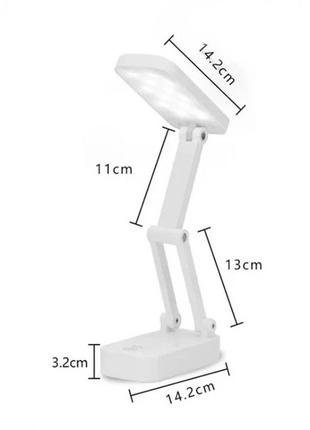 Сенсорна акумуляторна настільна лампа digad 1916 2,5 w 3000-6000 k