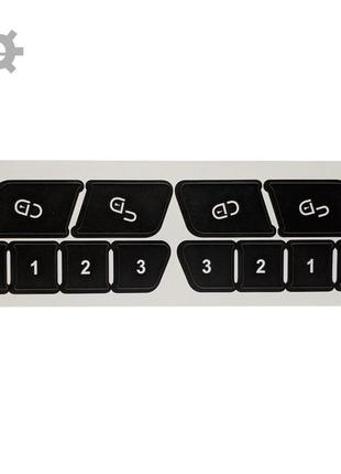 Кнопки управления сидением ремкомплект наклейки a207 mercedes a2129059700