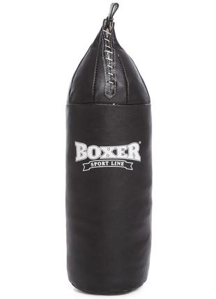 Мешок боксерский шлемовидный малый шлем boxer 1004-02 высота 75см черный-синий