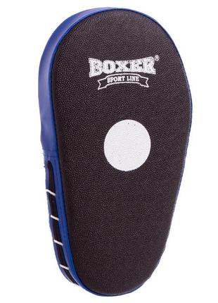 Лапа прямая удлиненная для бокса и единоборств boxer 2008-01 38х18х4,5см 2шт цвета в ассортименте