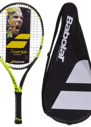 Ракетка для большого тенниса юниорская babolat bb140226-142 pure aero junior 25 желтый