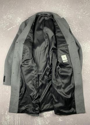 H&m hm пальто мужское серое кашемир4 фото