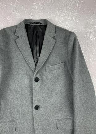 H&m hm пальто мужское серое кашемир2 фото