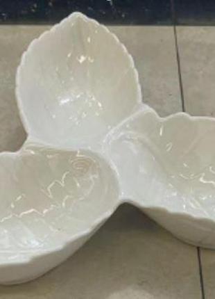 Блюдо led leaves, 3 секції