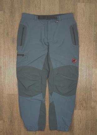 🦣штани mammut сірі трекінгові карго чоловічі outdoor tnf hh софтшел xl xxl похідні брюки