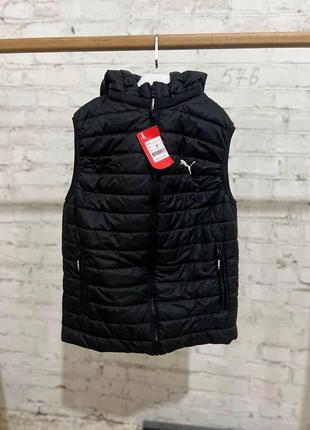 Жилет чорний pumas, m, l, xl, xxl, xxxl