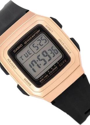 Часы casio f-201wam-9avef. золотой2 фото