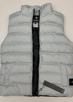 Жилет сірий stone island розпродаж sale