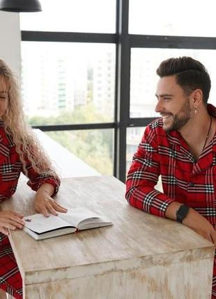 Піжама клітинка червоно-біла розпродаж sale