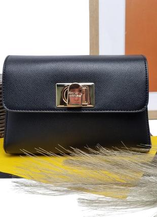 Женская сумка через плечо кросс-боди экокожа черный арт.cm6912 black davidjones франція