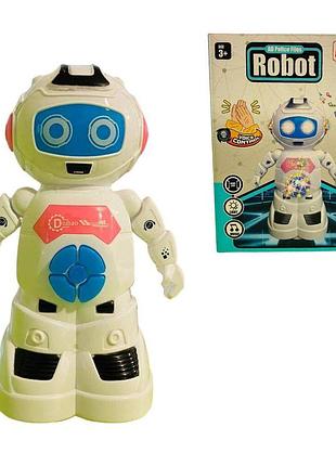 690 робот, свет, звук, колесо свободного хода, ездит, двигаются руки, на батарейках, в коробке