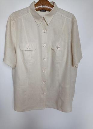Рубашка блуза (льон 100%)2 фото