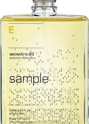 Оригінал escentric molecules escentric 03 100 ml tester ( эсцентрик молекула эсцентрик 03 ) туалетна вода