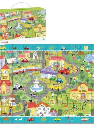 300135 пазлы додо жизнь города 80 шт.
