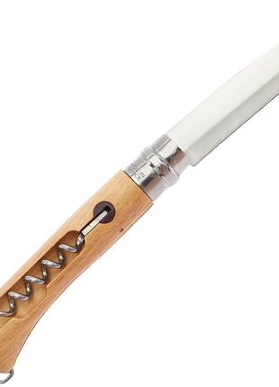 Ніж opinel №10 vri corkscrew+bottle opener2 фото