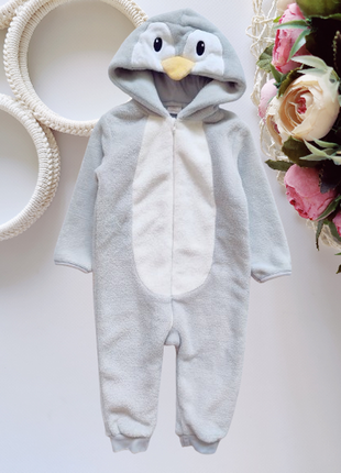 Теплый кигуруми пингвин smile артикул: 21542 человечек пижама тепла