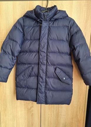 Пуховик benetton 130р куртка/пальто зимнее