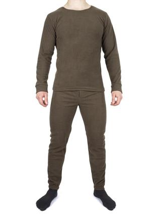 Термобелье флисовое с круглой горловиной  3xl olive