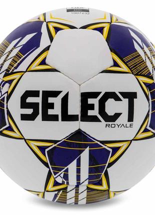 Мяч футбольный select royale fifa basic v23 №5 белый-фиолетовый