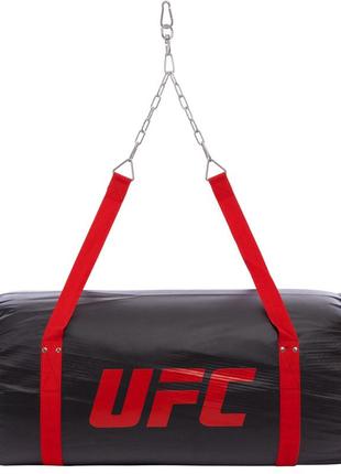 Мішок боксерський апперкотный pvc h-91см ufc pro uhk-75101 (d-46см, вага-25 кг, чорний)