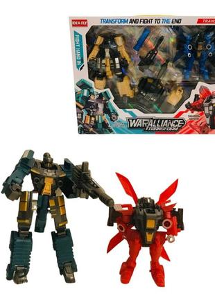 91830 xl трансформер, 2 вида, 2 цвета, танк, вертолет, оружие, в коробке