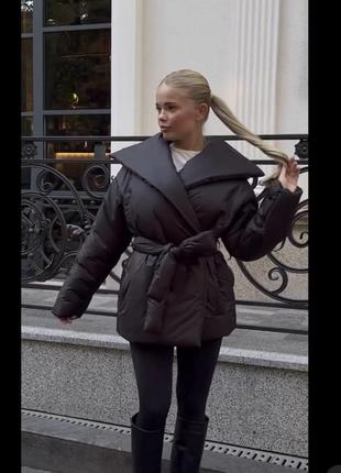 Куртка на запах в стиле zara