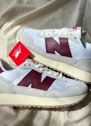 New balance 237 ‘white burgundy’