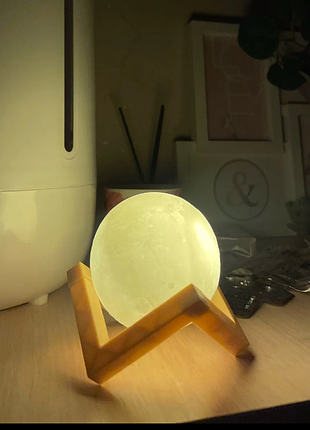 Нічник місяць теплий світ розмір 8 см