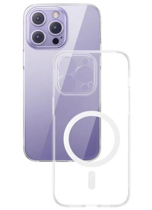 Iphone 14 pro max новый baseus силиконовый прозрачный чехол на