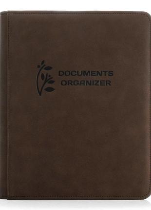 Папка для сімейних документів classic а4 т.коричневий (еко шкіра)
