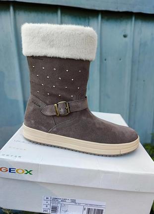 Новые замшевые ботинки geox rebecca. еврозима