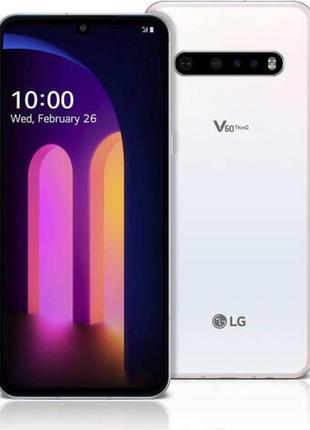 Смартфон lg v60 thinq 8/128gb white, 1sim, 64+13+0,3/5+10 мп, 6,8" p-oled, snapdragon 865, 5000 mah