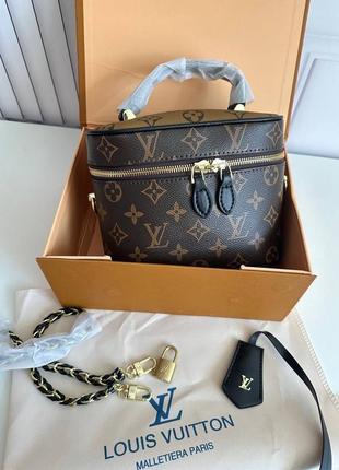 Шкіряна сумка в стилі louis vuitton