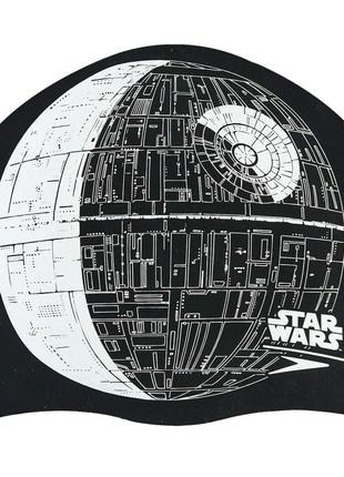 Шапочка для плавания speedo slogan print 808385c852 star wars death star черный-серый