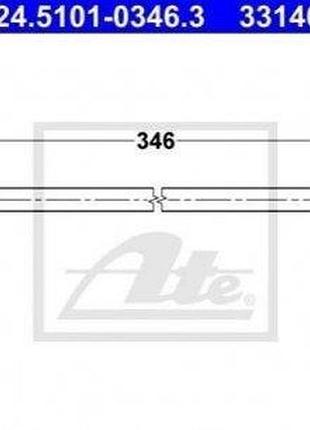Тормозной шланг mercedes:190w201 ,e-classw123 ,e-classw124 ,sl (24510103463 ate)