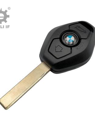 Заготовка ключа 1 e81 bmw 6955750 lx8fzv hu92 3 кнопки 2тип