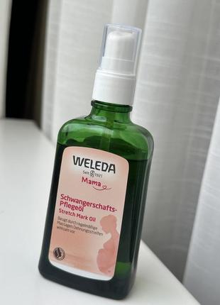 Олія від стрій розтяжок weleda mamma oil + баттер