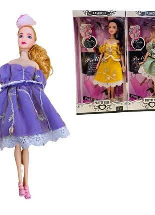 909 h кукла, рост 29 см, 3 вида, украшения, в коробке