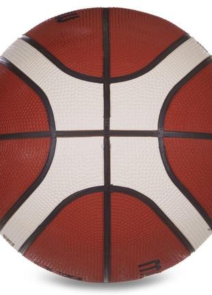 Мяч баскетбольный резиновый molten b7g2000 №7 коричневый2 фото