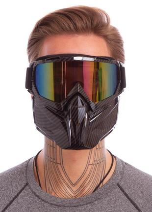 Защитная маска-трансформер zelart 307 цвета в ассортименте