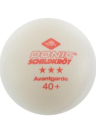 Набор мячей для настольного тенниса 6 штук donic mt-608530 avantgarde 3star белый3 фото