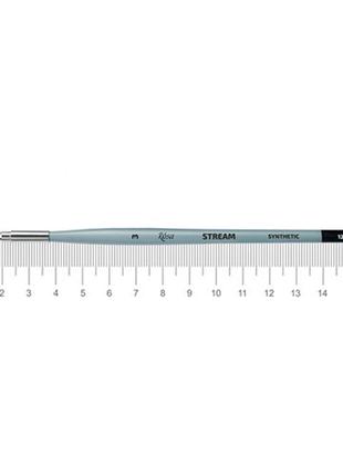 Кисть синтетика круглая лайнер rosa stream 123/3 № 3 короткая ручка (18812333)